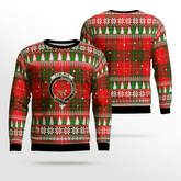 Clan Cameron Modern Crest Tartan Christmas Ugly Sweater TP57 Cameron Modern Crest Tartan Tartan Ugly Sweater
